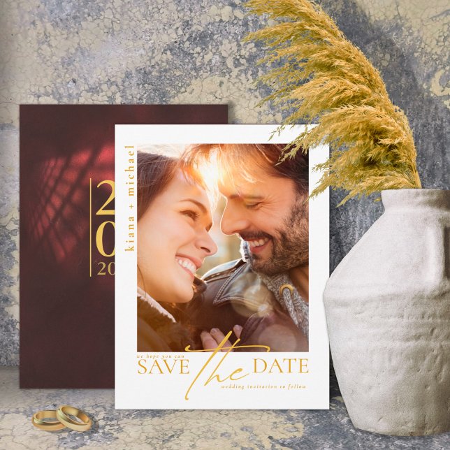 Moonlight Romantik Bröllop Burgundy ID881 Spara Datumet (Skapare uppladdad)