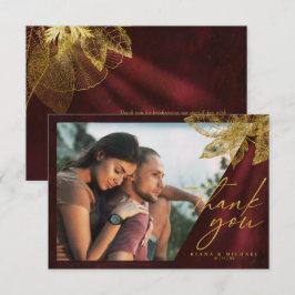 Moonlight Romantik Bröllop Burgundy ID881 Tack Kort