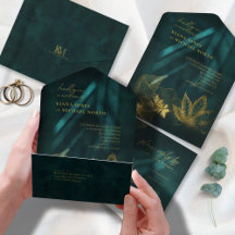 Moonlight Romantik Bröllop Emerald Grönt ID881