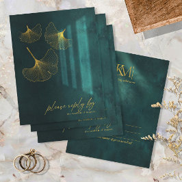 Moonlight Romantik Bröllop Emerald Grönt ID881 OSA Kort