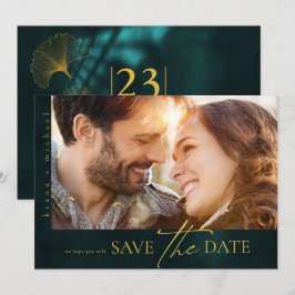 Moonlight Romantik Bröllop V2H Emerald Grönt ID881 Spara Datumet