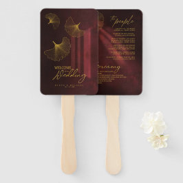 Moonlight Romantik Bröllopsprogram Burgundy ID881