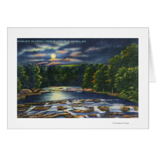Moonlight Scene på Catfärys Bäck Hälsningskort