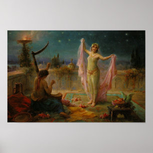 Moonlight Serenad av Hans Zatzka - poster