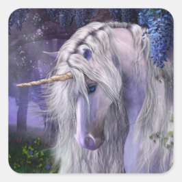 Moonlight Sergranat Sticker Fyrkantigt Klistermärke