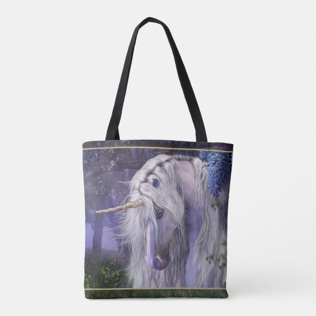 "Moonlight Sergranat" Tote Bag Tygkasse (Baksida)