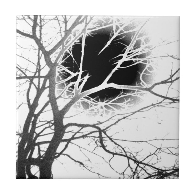 Moonlight Silhouette Kakelplatta (Framsidan)