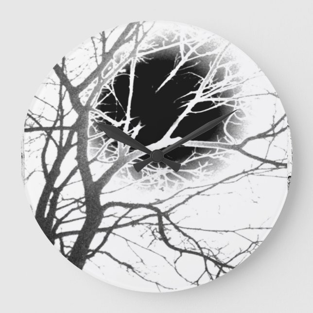 Moonlight Silhouette Stor Klocka (Framsida)