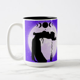 Moonlight Silhouetted Dancer Coffee Mugg
