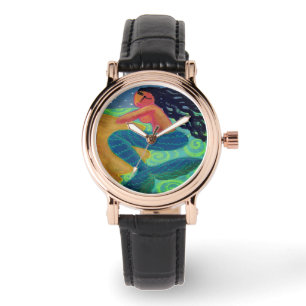 Moonlight Sjöjungfru Abstrakt Wearable Art Armbandsur