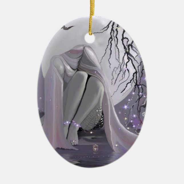 Moonlight Sleeper! Julgransprydnad Keramik (Framsidan)