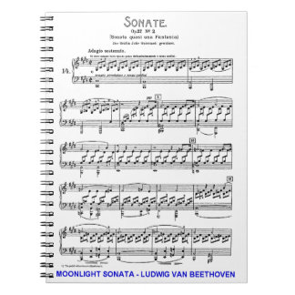 Moonlight-Sonata-Ludwig-Beethoven Anteckningsbok