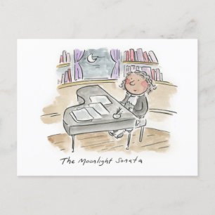 Moonlight Sonata, Ludwig Van Beethoven Vykort