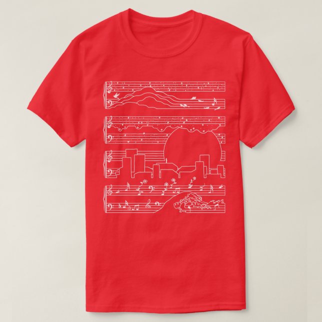 Moonlight Sonata T Shirt (Design framsida)