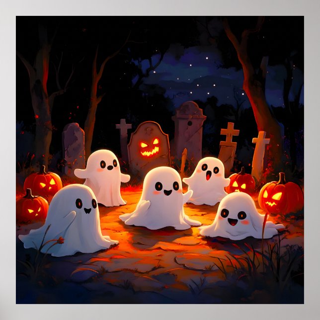 Moonlight Spooky Ghost Tales Poster (Framsidan)