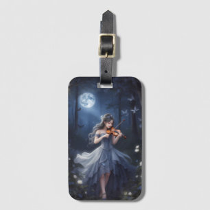 Moonlight Symphony - Dreamy Violin Putching Girl Bagagebricka