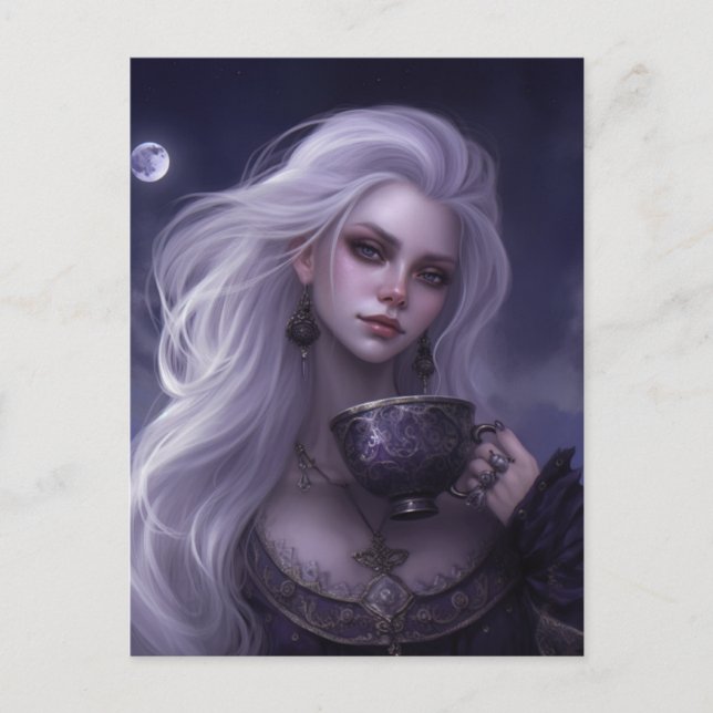 Moonlight Tea-vykort Vykort (Framsida)