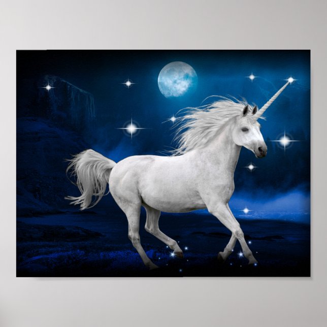 Moonlight Unicorn Poster (Framsidan)