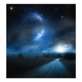 Moonlight-utskrift Fototryck