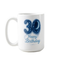Moonlit 30: Starry Birthday Mugg
