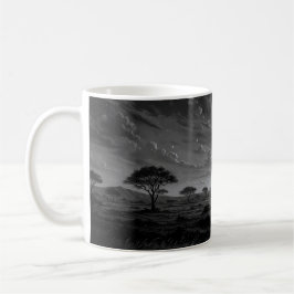 Moonlit African Savanna Kaffemugg