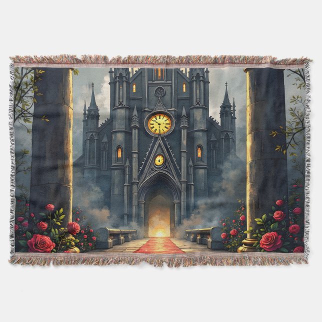 Moonlit Aisle of Eternal Vows –Gothic Wedding Gate Filt (Framsidan)