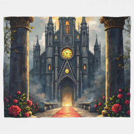 Moonlit Aisle of Eternal Vows –Gothic Wedding Gate Fleecefilt