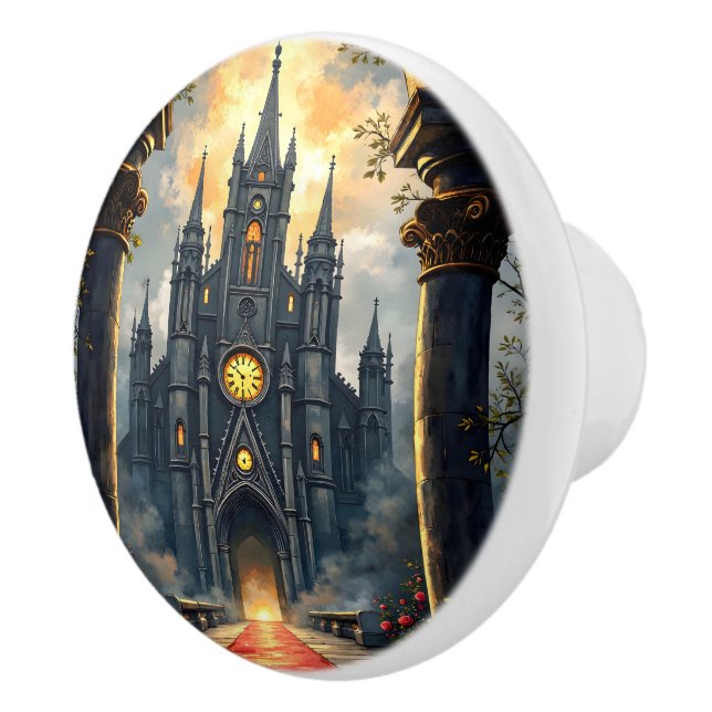 Moonlit Aisle of Eternal Vows –Gothic Wedding Gate Knopp (Höger)