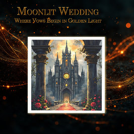 Moonlit Aisle of Eternal Vows –Gothic Wedding Gate Pappersservett