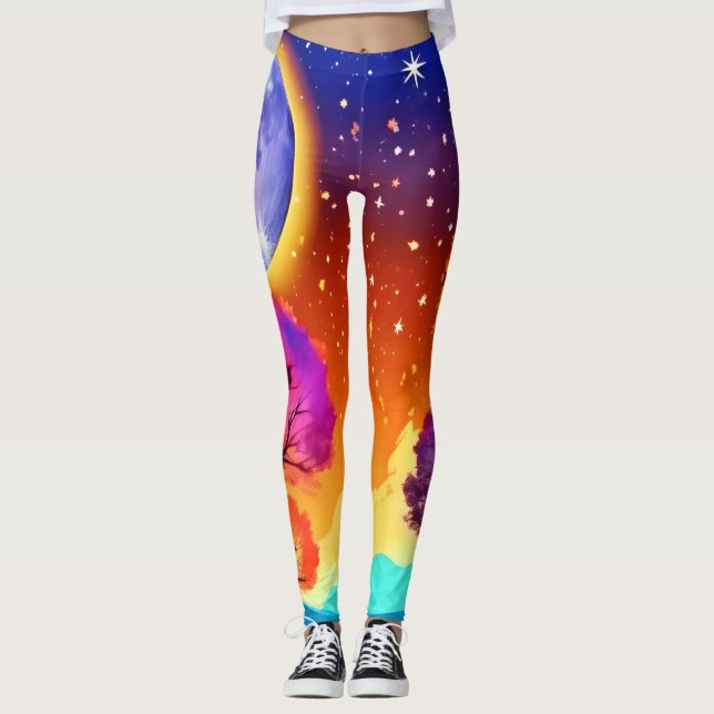 Moonlit Autumn Dream Leggings (Framsida)
