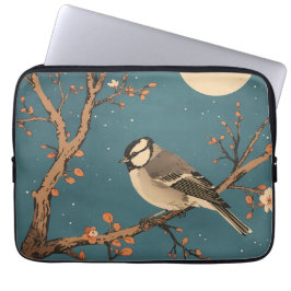 Moonlit Bird Blossom - Housse pour ordinateur Laptop Fodral