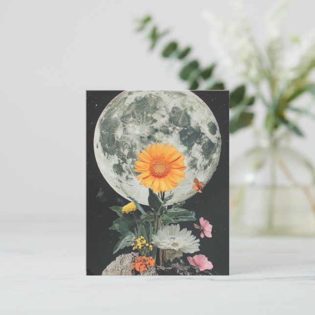 Moonlit Blooms over Rustic Charm (2) (Stående Fram)
