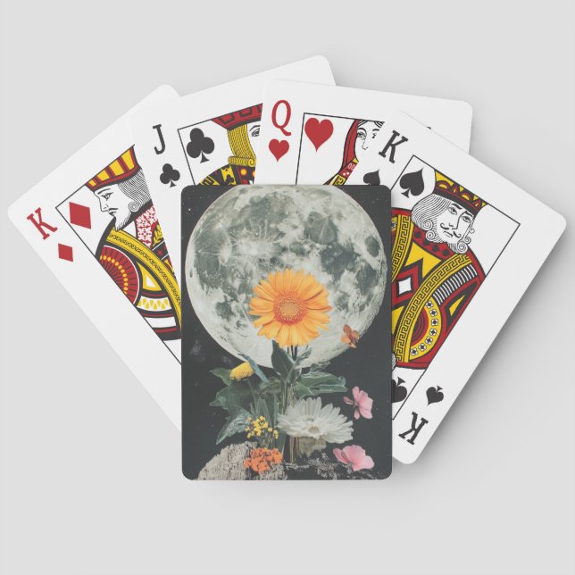 Moonlit Blooms over Rustic Charm (2) Casinokort (Baksidan)