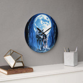 Moonlit Bond – The Wolf and the Gothic Fairy.   Stor Klocka