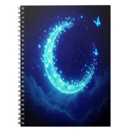 Moonlit Butterfly Journal - Magisk bärbar dator Anteckningsbok
