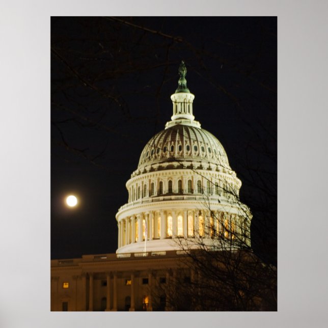 Moonlit Capital Dome Poster (Framsidan)