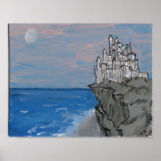 Moonlit Castle Poster