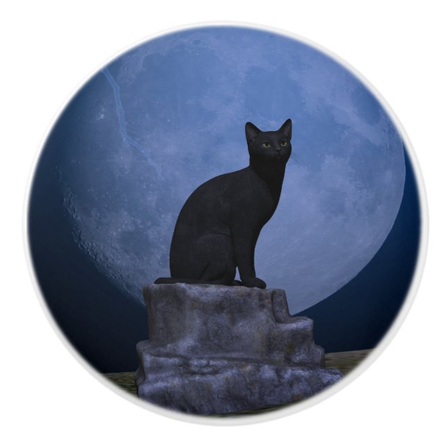 Moonlit Cat Knopp (Framsidan)