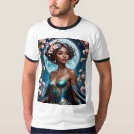 Moonlit Cherry Blommar Fantasy T-Shirt