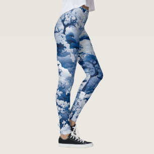 Moonlit Cherry Blommar Leggings