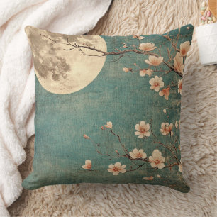Moonlit Cherry Blommar Serenity Kudde