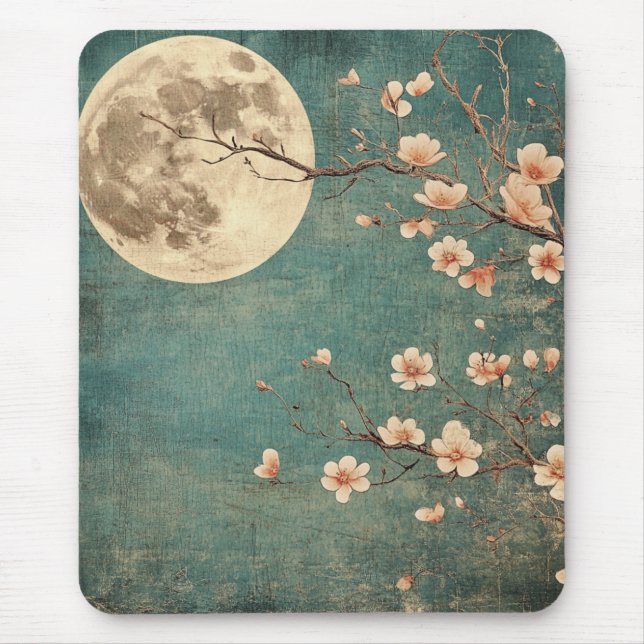 Moonlit Cherry Blommar Serenity Musmatta (Framsidan)
