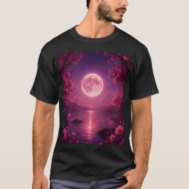 Moonlit Cherry Blossom Serenity T Shirt