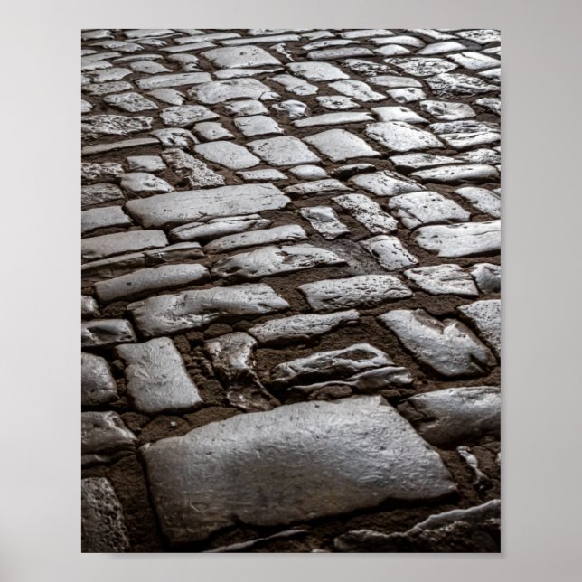 Moonlit Cobblestones Poster (Framsidan)