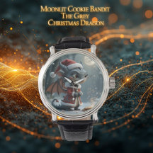 Moonlit Cookie Bandit – The Grey Christmas Dragon.