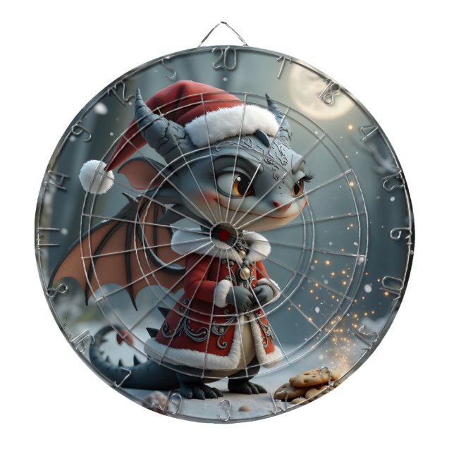 Moonlit Cookie Bandit – The Grey Christmas Dragon. Darttavla (Framsidan)
