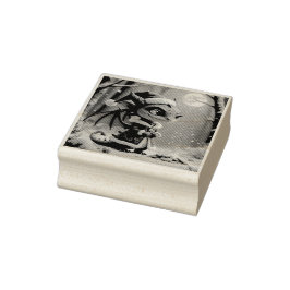 Moonlit Cookie Bandit – The Grey Christmas Dragon. Stämpel