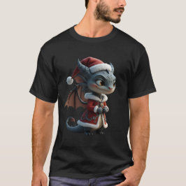 Moonlit Cookie Bandit – The Grey Christmas Dragon. T Shirt
