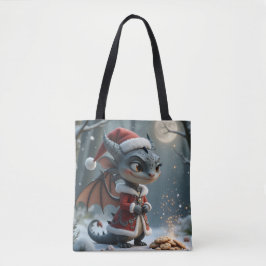 Moonlit Cookie Bandit – The Grey Christmas Dragon. Tygkasse