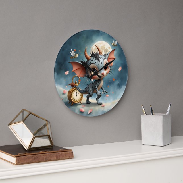 Moonlit Creature Caelum Tickwing  Stor Klocka (Kontor)